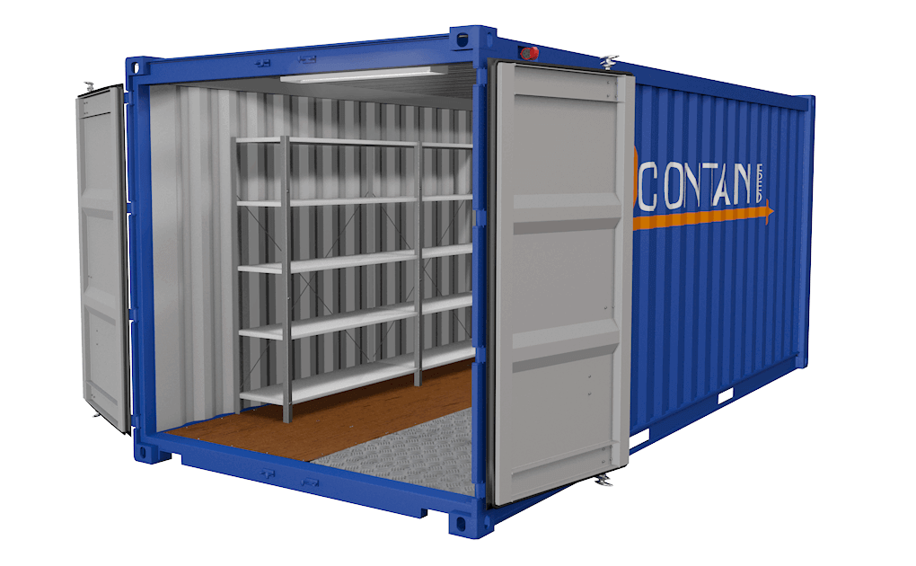 Container 20ft blau