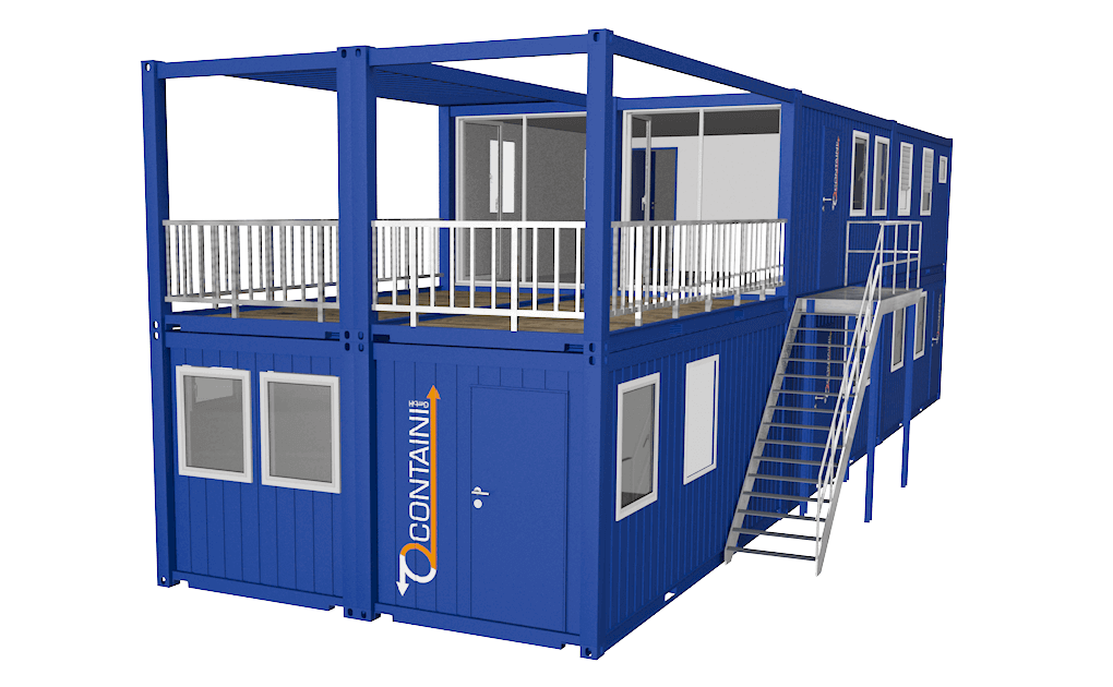 Container 20ft blau